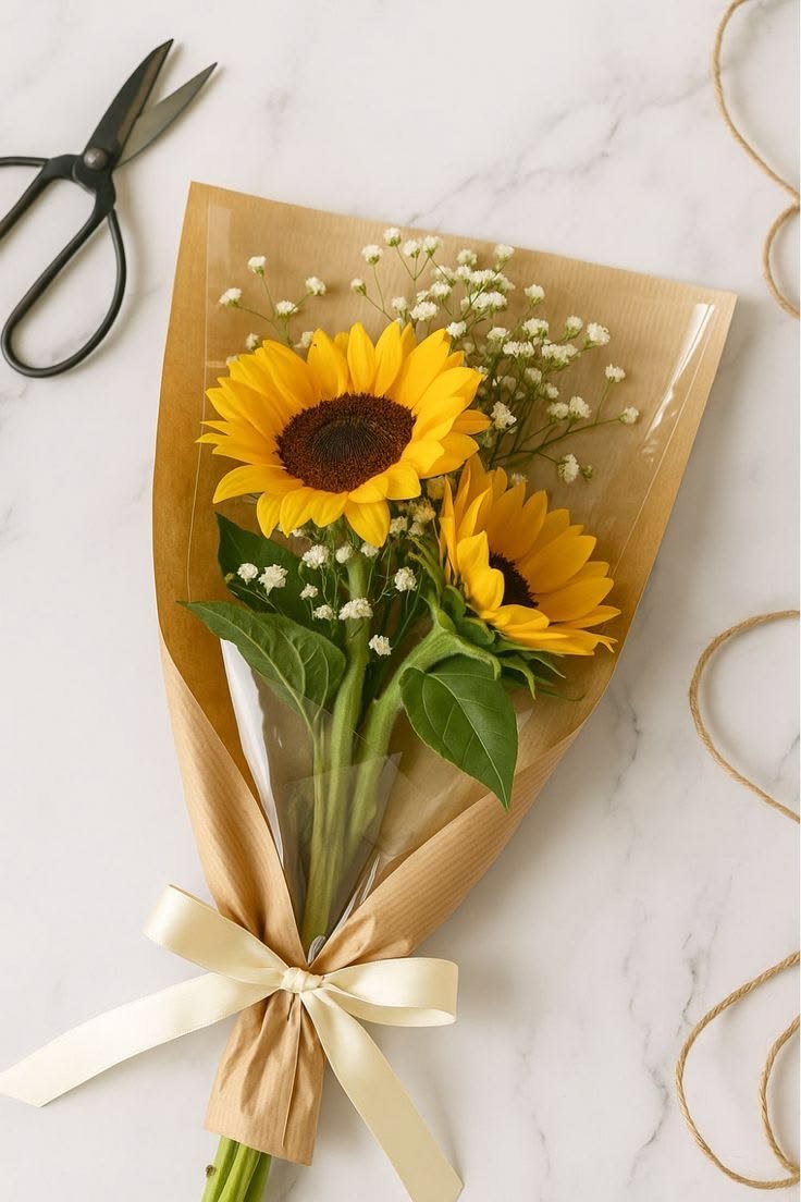 Single Sunflower Bouquet