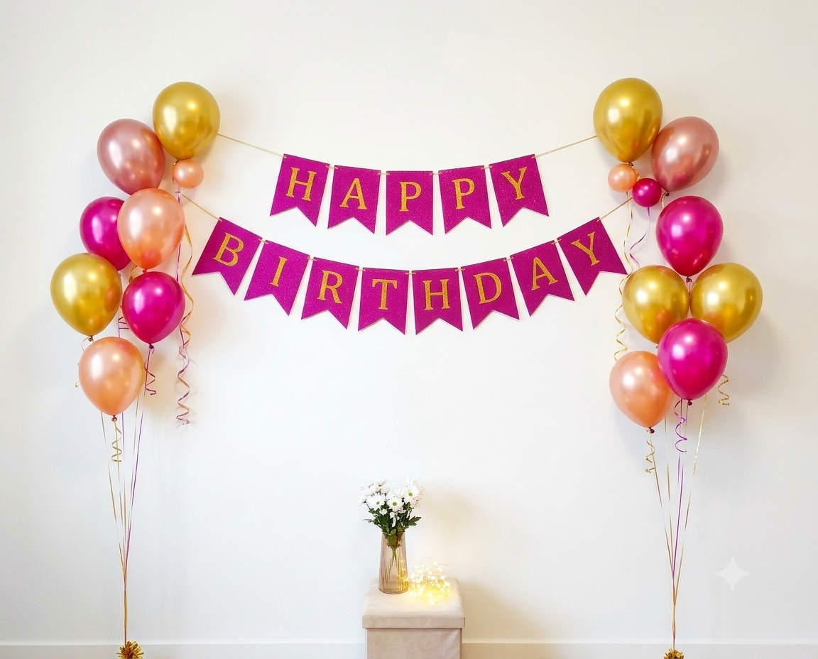 Happy Birthday Tag (Magenta)