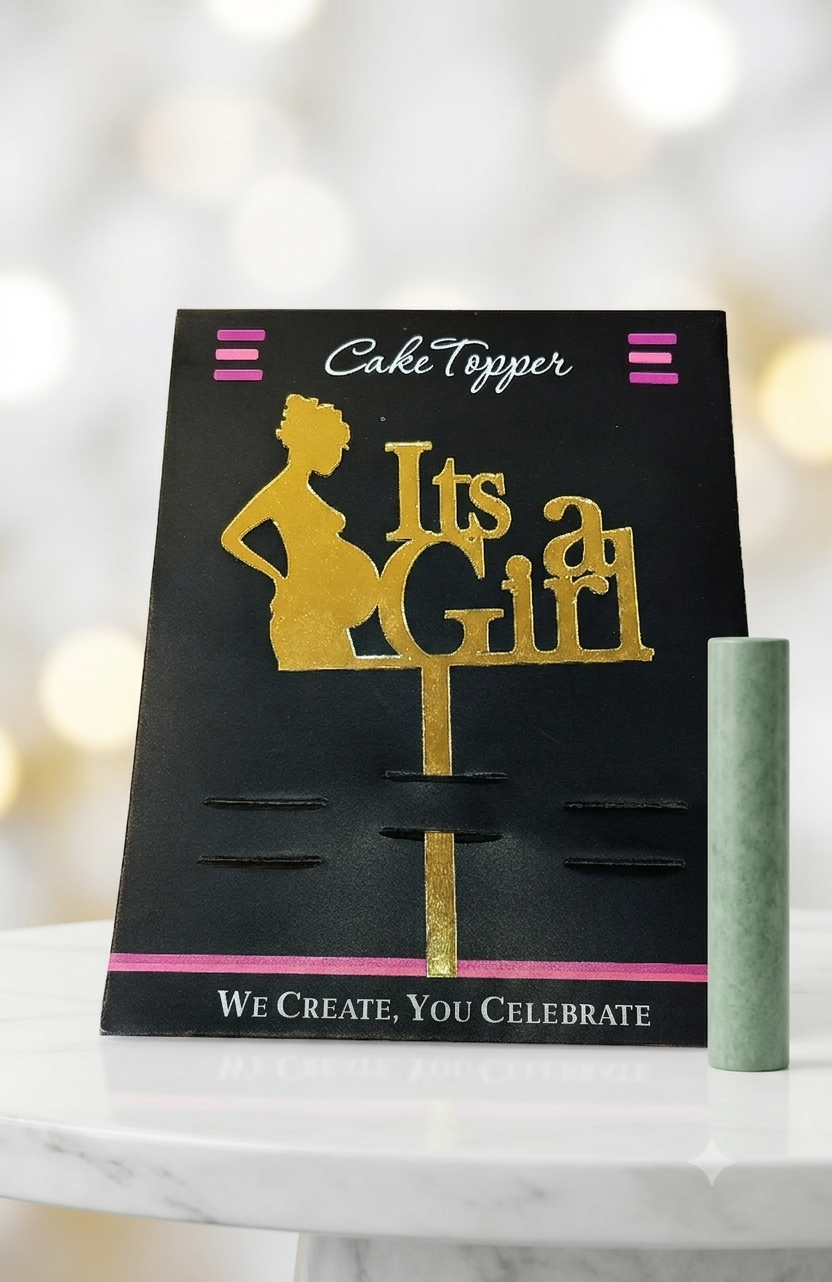 It's a Girl Cake Topper