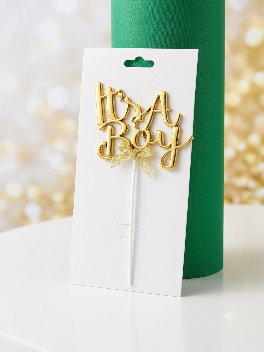 It's a Boy Cake Topper
