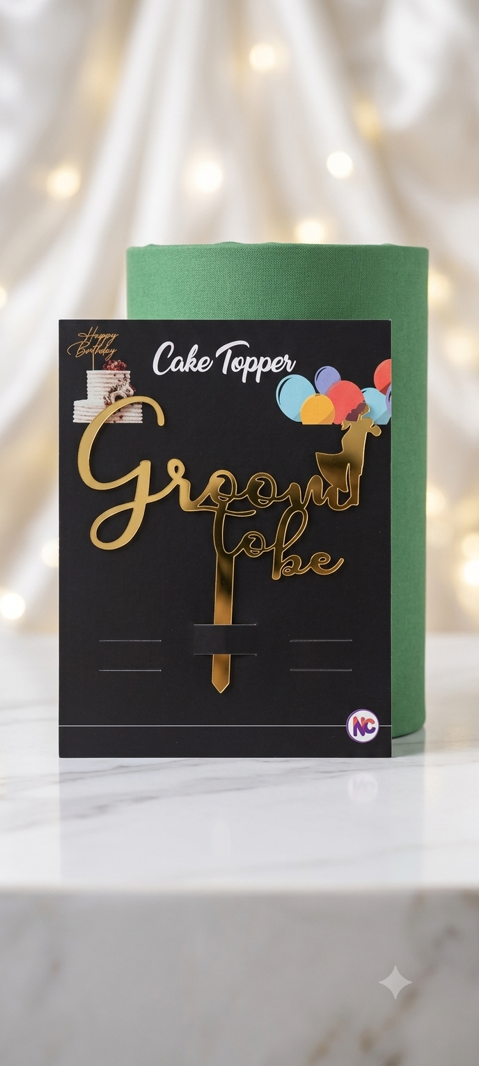 Groom To Be Cake Topper