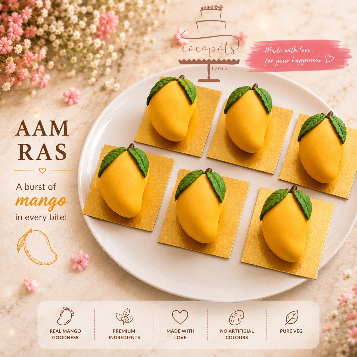 Alphonso Mango 3D Pastry