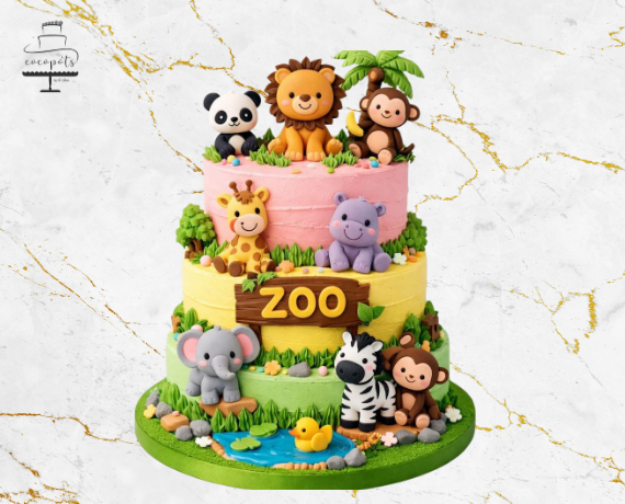Jungle Safari Adventure Cake