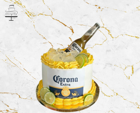 Corona Beer Theme Cake