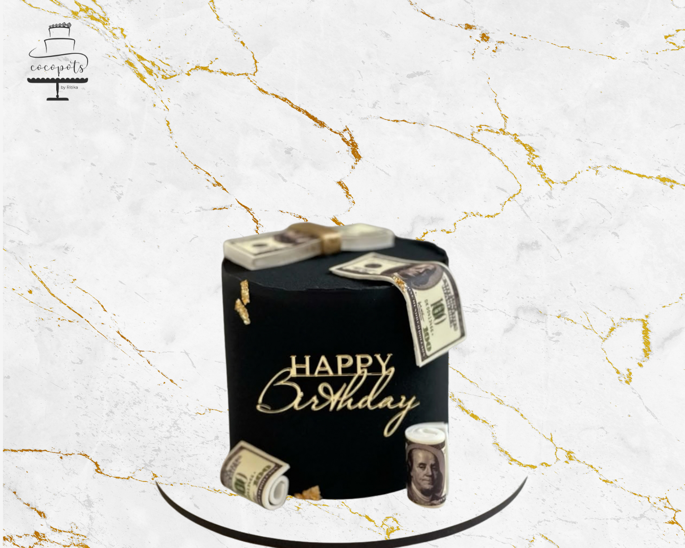 Black Money Cake