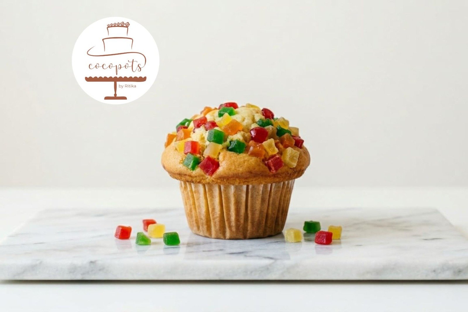 Vanilla Tutti Frutti Cupcake