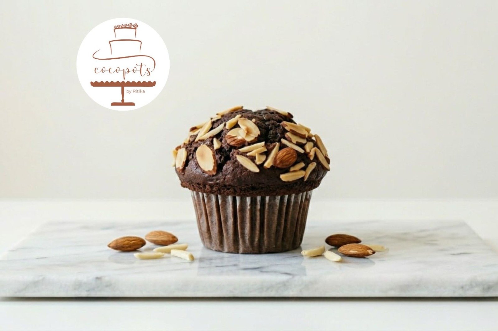 Chocolate Almond Cupcake