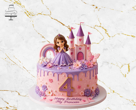 Enchanted Princess Castle Cake