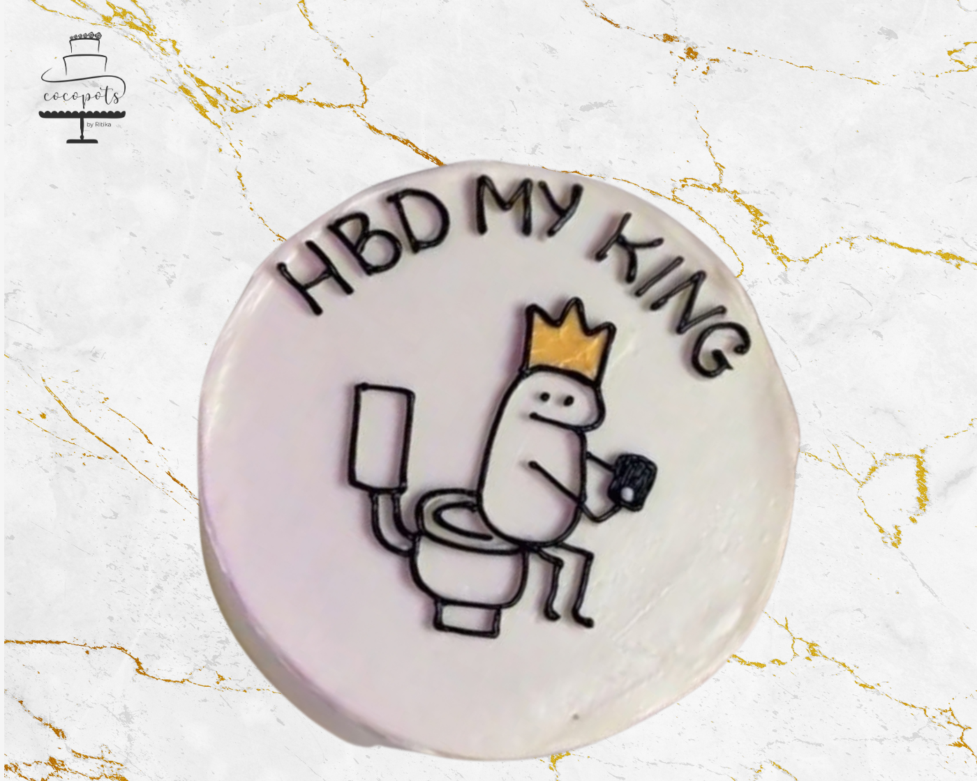 Toilet Meme Cake