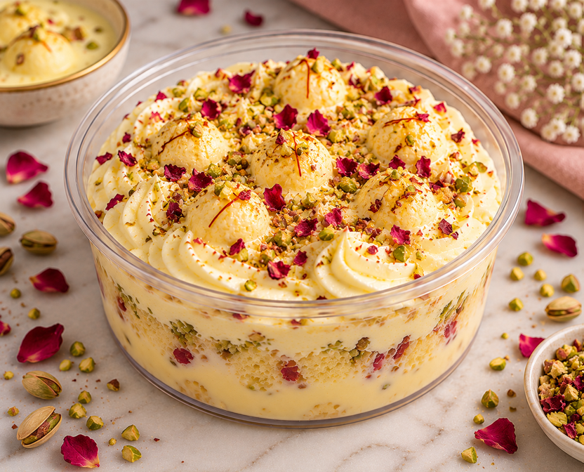 Ras-Malai Tres Leches Cake