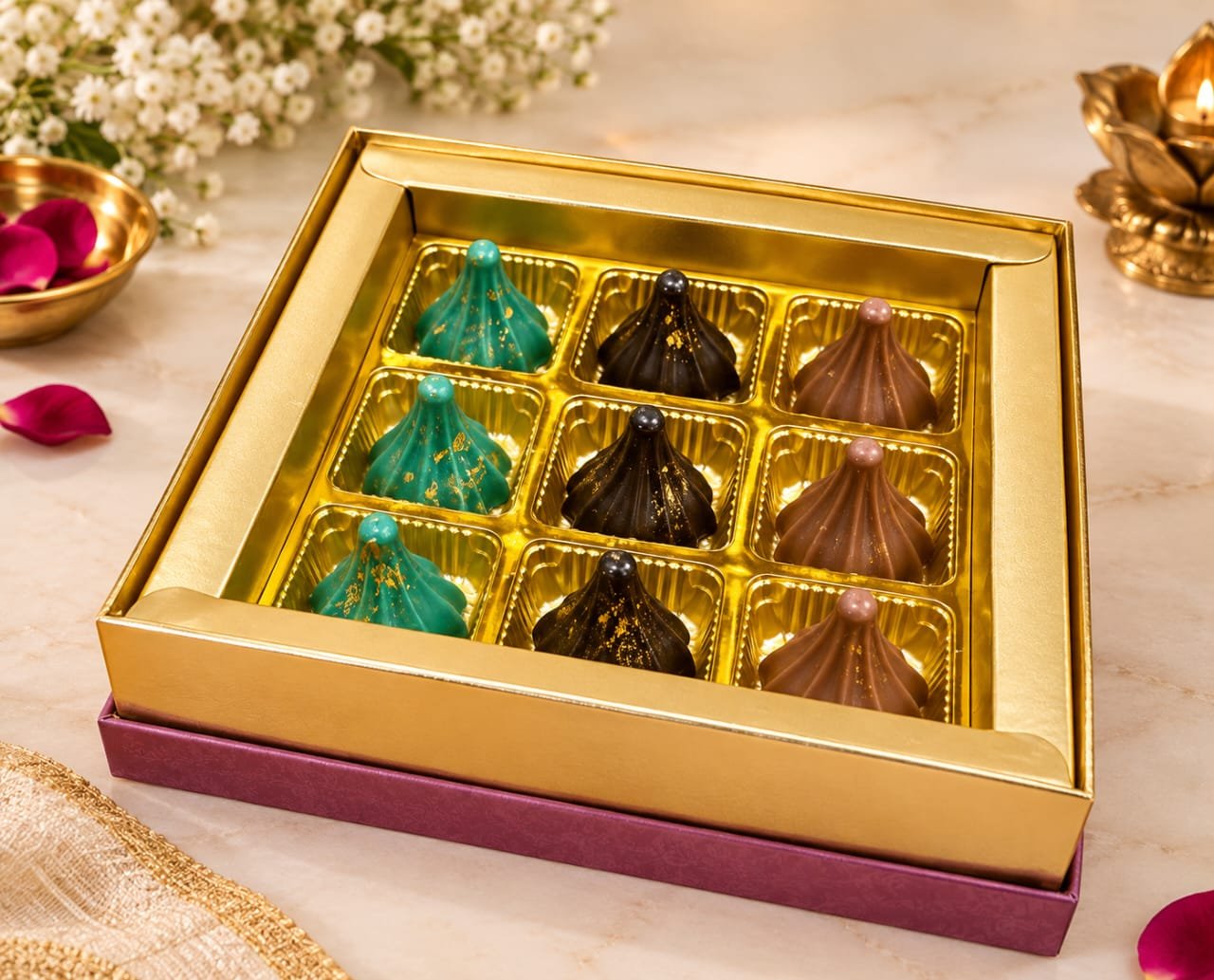 9 Pcs. of Centerfilled modak