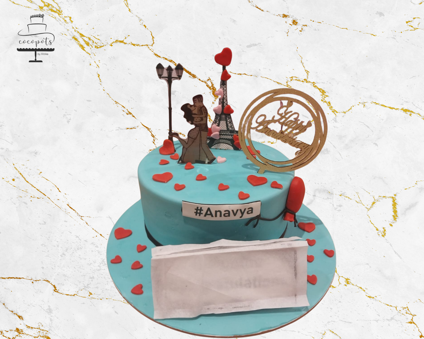 Couple Silhouette Cake