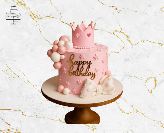 Pretty in Pink Birthday Cake